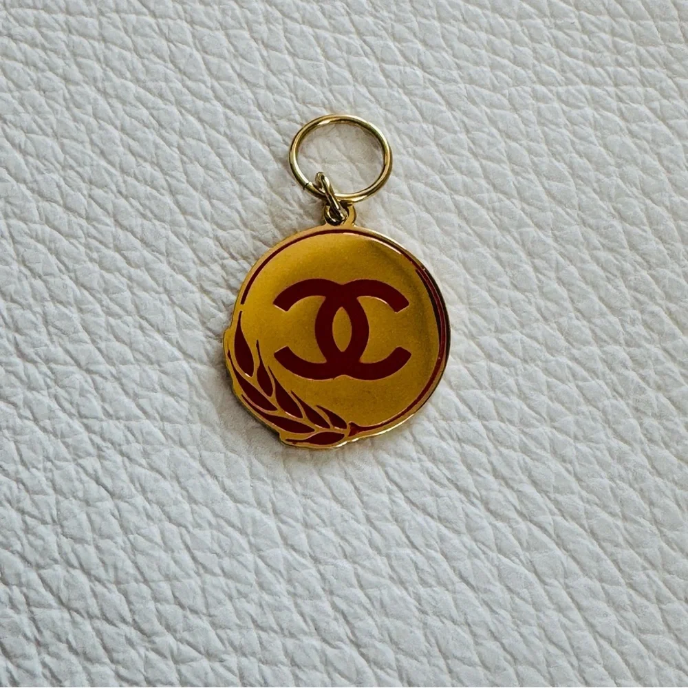 Chanel gold and red wheat charm limited edition 100% authentic